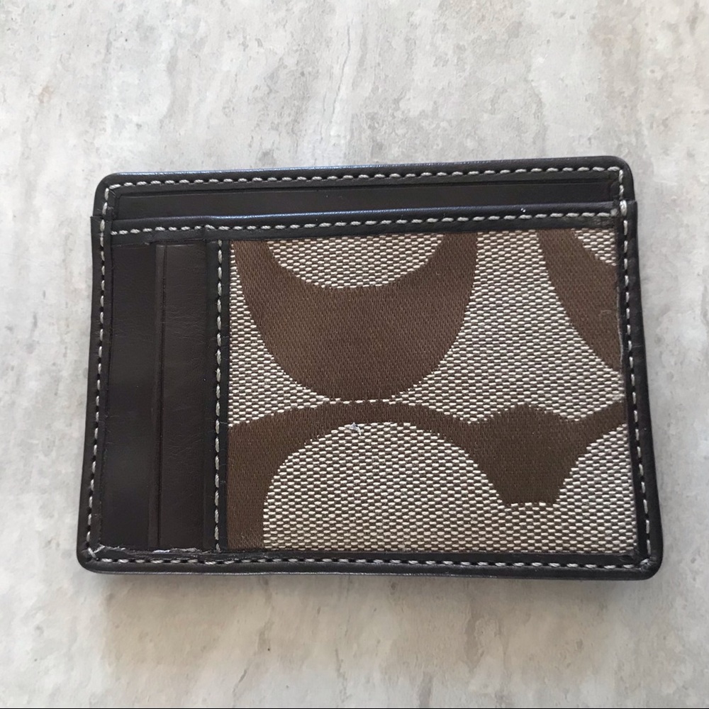 ***SOLD*** Coach Signature C Slim Card Wallet